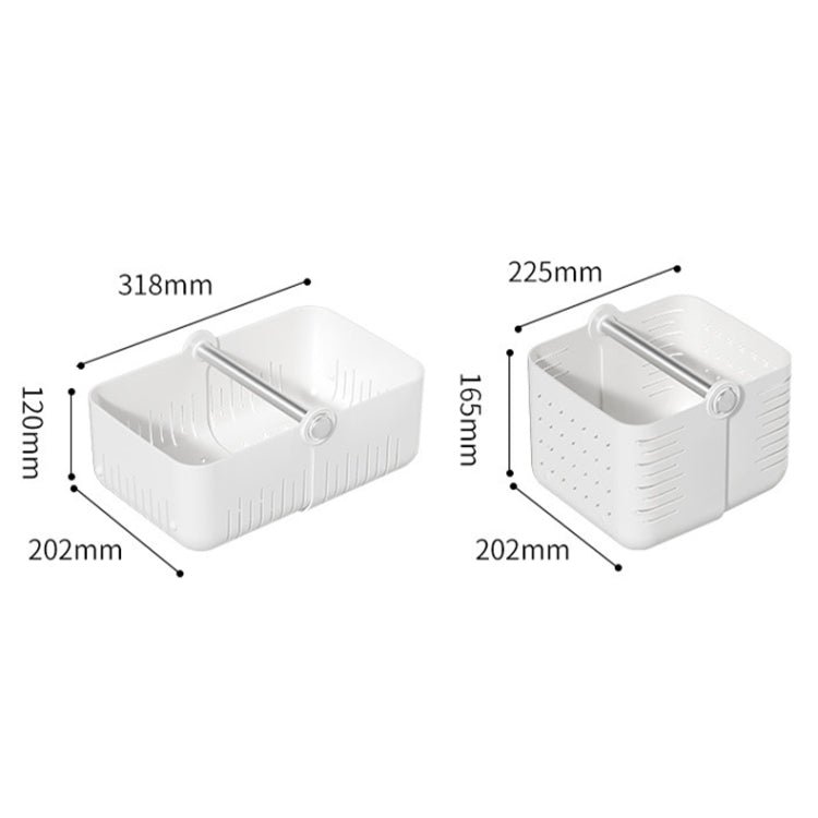 Bathroom Folding Sundries Storage Basket Kitchen Drain Storage Basket(55301)