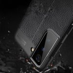 For Samsung Galaxy S21 5G Litchi Texture TPU Shockproof Case(Black)