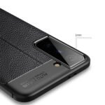 For Samsung Galaxy S21 5G Litchi Texture TPU Shockproof Case(Black)