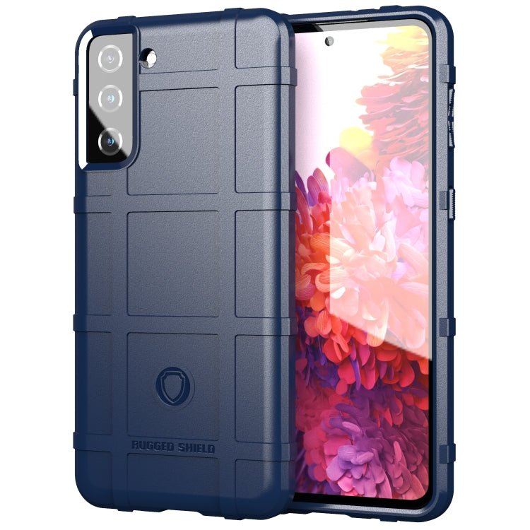For Samsung Galaxy S21 Plus 5G Full Coverage Shockproof TPU Case(Blue)