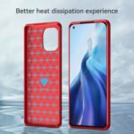 For Xiaomi Mi 11 Brushed Texture Carbon Fiber TPU Case(Red)