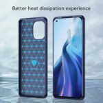 For Xiaomi Mi 11 Brushed Texture Carbon Fiber TPU Case(Blue)