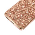 For Samsung Galaxy S21 Plus 5G Glitter Powder Shockproof TPU Protective Case(Rose Gold)