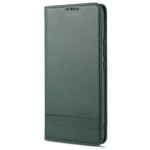 For Xiaomi Mi 11 AZNS Magnetic Calf Texture Horizontal Flip Leather Case with Card Slots & Holder & Wallet(Dark Green)