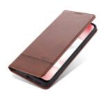 For Xiaomi Mi 11 AZNS Magnetic Calf Texture Horizontal Flip Leather Case with Card Slots & Holder & Wallet(Dark Brown)