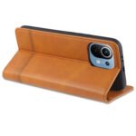 For Xiaomi Mi 11 AZNS Magnetic Calf Texture Horizontal Flip Leather Case with Card Slots & Holder & Wallet(Dark Blue)