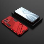 For Xiaomi Mi 11 Punk Armor 2 in 1 PC + TPU Shockproof Case with Invisible Holder(Red)