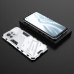 For Xiaomi Mi 11 Punk Armor 2 in 1 PC + TPU Shockproof Case with Invisible Holder(White)