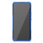 For Xiaomi Mi 11 Tire Texture Shockproof TPU+PC Protective Case with Holder(Blue)