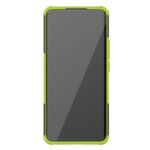 For Xiaomi Mi 11 Tire Texture Shockproof TPU+PC Protective Case with Holder(Green)