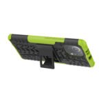 For Xiaomi Mi 11 Tire Texture Shockproof TPU+PC Protective Case with Holder(Green)