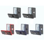 For Xiaomi Mi 11 Shockproof Transparent TPU + Acrylic Protective Case with Ring Holder(Navy Blue)