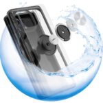 For Xiaomi Mi 11 Shockproof Transparent TPU + Acrylic Protective Case with Ring Holder(Navy Blue)