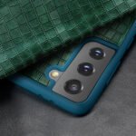 For Samsung Galaxy S21+ 5G Crocodile Texture Display Window Horizontal Flip Leather Case(Black)