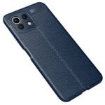 For Xiaomi Mi 11 Lite Litchi Texture TPU Shockproof Case(Blue)