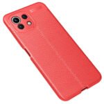 For Xiaomi Mi 11 Lite Litchi Texture TPU Shockproof Case(Red)