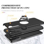 For Samsung Galaxy S21 5G PC + TPU Shockproof Magnetic Protective Case with Invisible Ring Holder(Black)