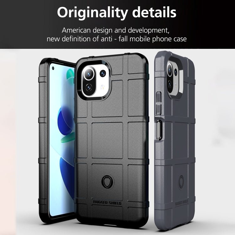 For Xiaomi Mi 11 Lite Full Coverage Shockproof TPU Case(Black)