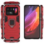For Xiaomi Mi 11 Ultra PC + TPU Shockproof Protective Case with Magnetic Ring Holder(Red)