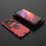 For Xiaomi Mi 11 Ultra PC + TPU Shockproof Protective Case with Magnetic Ring Holder(Red)