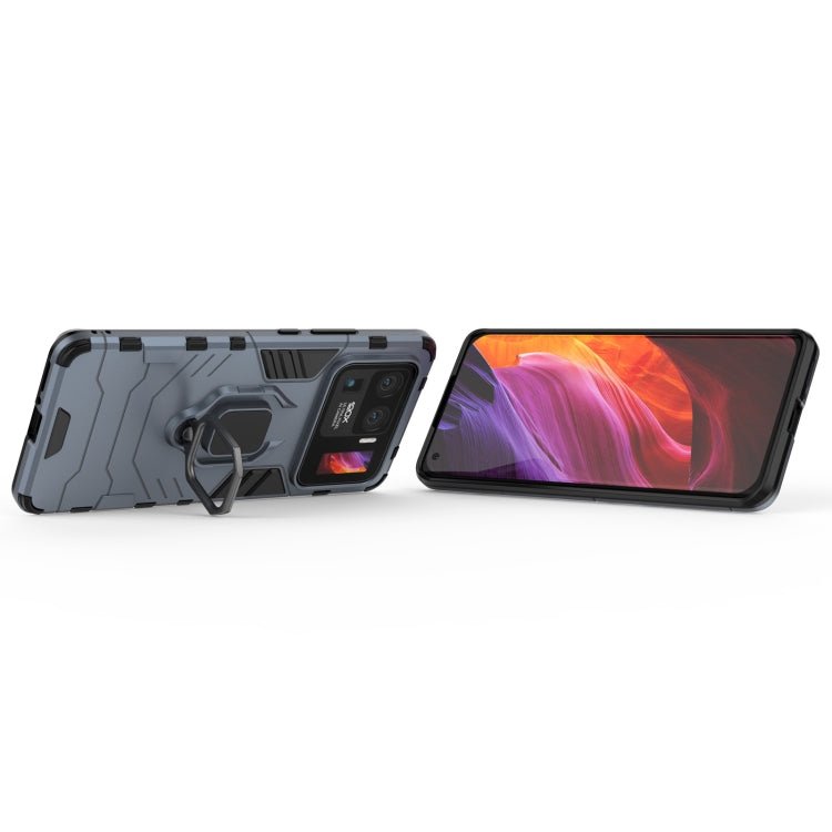 For Xiaomi Mi 11 Ultra PC + TPU Shockproof Protective Case with Magnetic Ring Holder(Navy Blue)