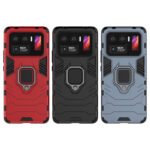 For Xiaomi Mi 11 Ultra PC + TPU Shockproof Protective Case with Magnetic Ring Holder(Navy Blue)