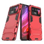 For Xiaomi Mi 11 Ultra Shockproof PC + TPU Protective Case with Hidden Holder(Red)