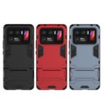 For Xiaomi Mi 11 Ultra Shockproof PC + TPU Protective Case with Hidden Holder(Red)