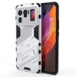 For Xiaomi Mi 11 Ultra Punk Armor 2 in 1 PC + TPU Shockproof Case with Invisible Holder(White)