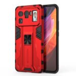 For Xiaomi Mi 11 Ultra Supersonic PC + TPU Shock-proof Protective Case with Holder(Red)