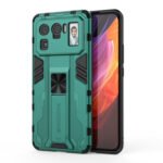 For Xiaomi Mi 11 Ultra Supersonic PC + TPU Shock-proof Protective Case with Holder(Green)