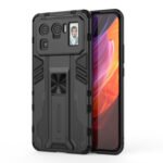 For Xiaomi Mi 11 Ultra Supersonic PC + TPU Shock-proof Protective Case with Holder(Black)