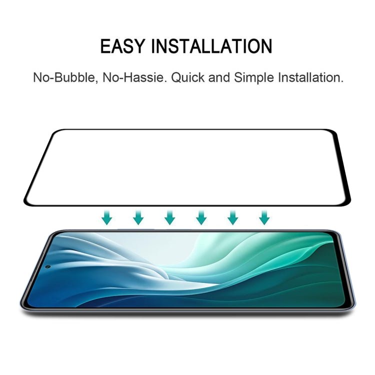 For Xiaomi Mi 11i Full Glue 9H HD 3D Curved Edge Tempered Glass Film(Black)