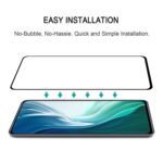 For Xiaomi Mi 11i Edge Glue 9H HD 3D Curved Edge Tempered Glass Film(Black)