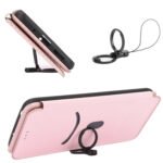 For Xiaomi Mi 11 Lite Carbon Fiber Texture Horizontal Flip TPU + PC + PU Leather Case with Card Slot(Pink)