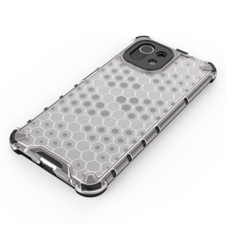 For Xiaomi Mi 11 Lite Shockproof Honeycomb PC + TPU Protective Case(White)