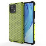 For Xiaomi Mi 11 Lite Shockproof Honeycomb PC + TPU Protective Case(Green)