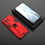 For Xiaomi Mi 11 Supersonic PC + TPU Shock-proof Protective Case with Holder(Red)