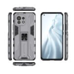 For Xiaomi Mi 11 Supersonic PC + TPU Shock-proof Protective Case with Holder(Grey)