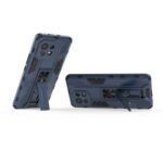 For Xiaomi Mi 11 Supersonic PC + TPU Shock-proof Protective Case with Holder(Dark Blue)