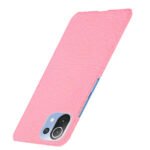 For Xiaomi Mi 11 Lite Shockproof Crocodile Texture PC + PU Case(Pink)