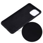 For Xiaomi Mi 11 Lite Solid Color Liquid Silicone Dropproof Full Coverage Protective Case(Black)