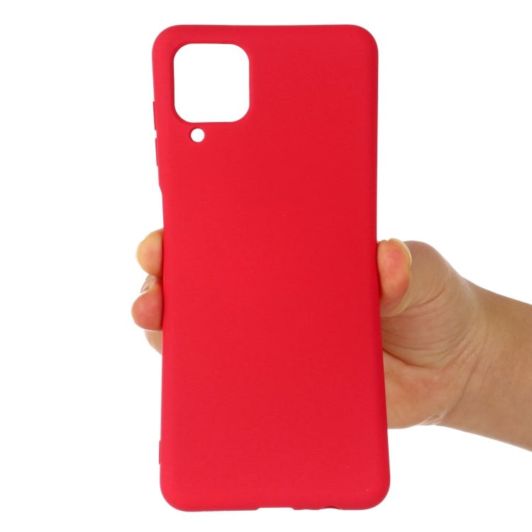For Xiaomi Mi 11 Lite Solid Color Liquid Silicone Dropproof Full Coverage Protective Case(Red)