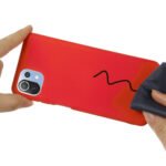 For Xiaomi Mi 11 Lite Solid Color Liquid Silicone Dropproof Full Coverage Protective Case(Red)