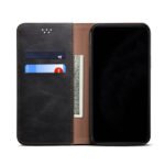 For Xiaomi Mi 11 Lite Simple Wax Crazy Horse Texture Horizontal Flip Leather Case with Card Slots & Wallet(Black)