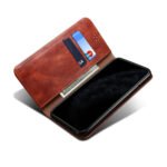 For Xiaomi Mi 11 Lite Simple Wax Crazy Horse Texture Horizontal Flip Leather Case with Card Slots & Wallet(Brown)