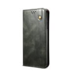 For Xiaomi Mi 11 Lite Simple Wax Crazy Horse Texture Horizontal Flip Leather Case with Card Slots & Wallet(Dark Green)