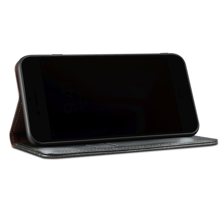 For Xiaomi Mi 11 Lite Simple Wax Crazy Horse Texture Horizontal Flip Leather Case with Card Slots & Wallet(Dark Green)