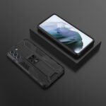 For Samsung Galaxy S21+ 5G Supersonic PC + TPU Shock-proof Case with Holder(Black)