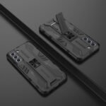 For Samsung Galaxy S21+ 5G Supersonic PC + TPU Shock-proof Case with Holder(Black)